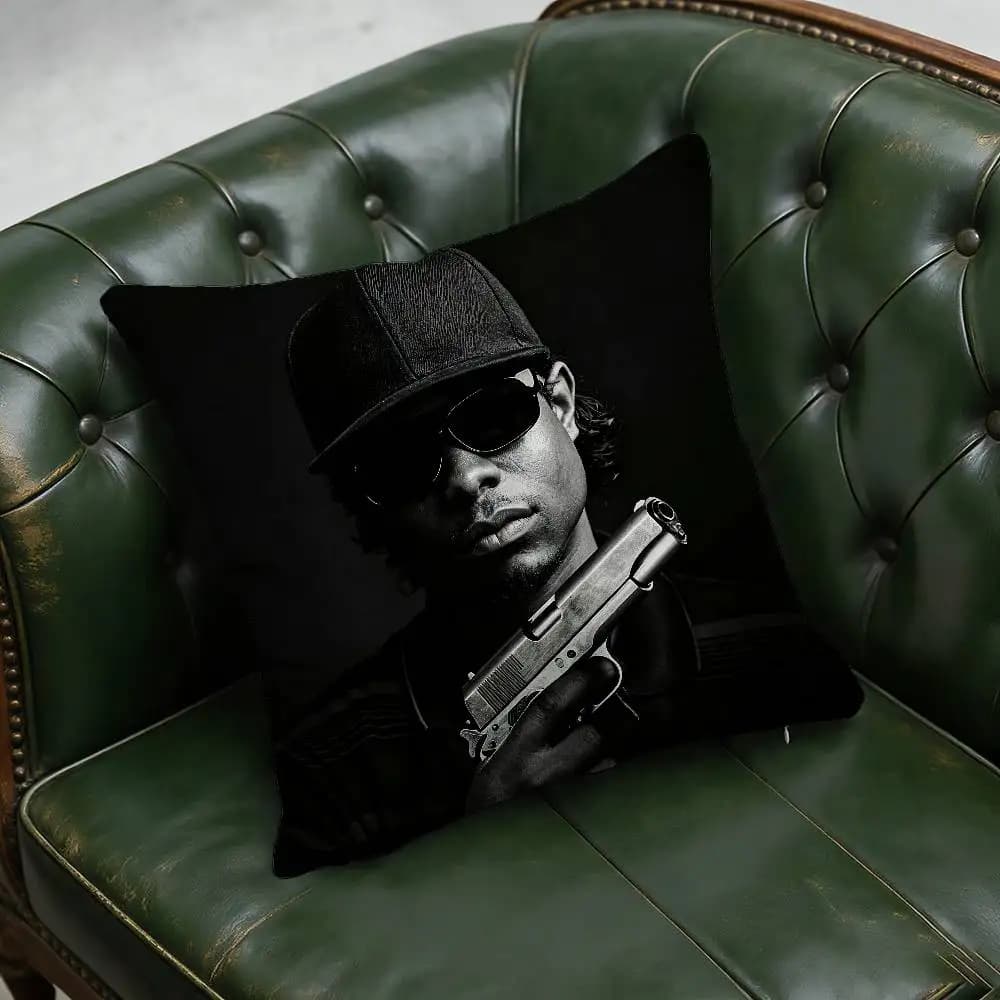 45cm 30cm 50cm Sofa Custom Square Pillowcase Cushion CoverFor E-Eazy E Rapper Throw Pillow Case