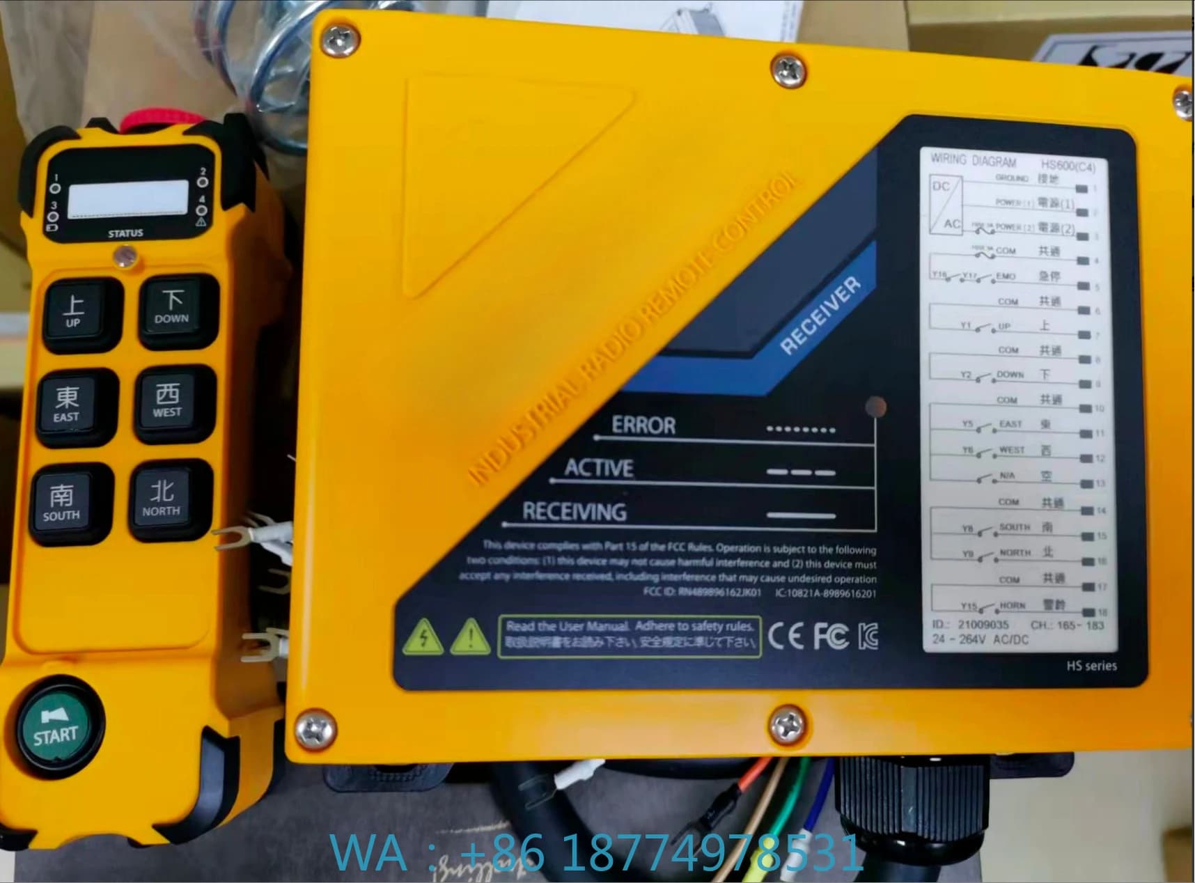 Telecomando per gru rade Telecomando completamente intelligente di vendita calda per gru industriali-g