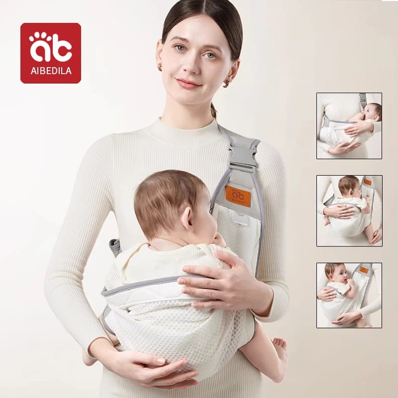 AIBEDILA Multifunzione Neonato Esegui orizzontalmente Spalla singola Semplice Dispositivo per tenere il bambino Marsupio Sgabello in vita