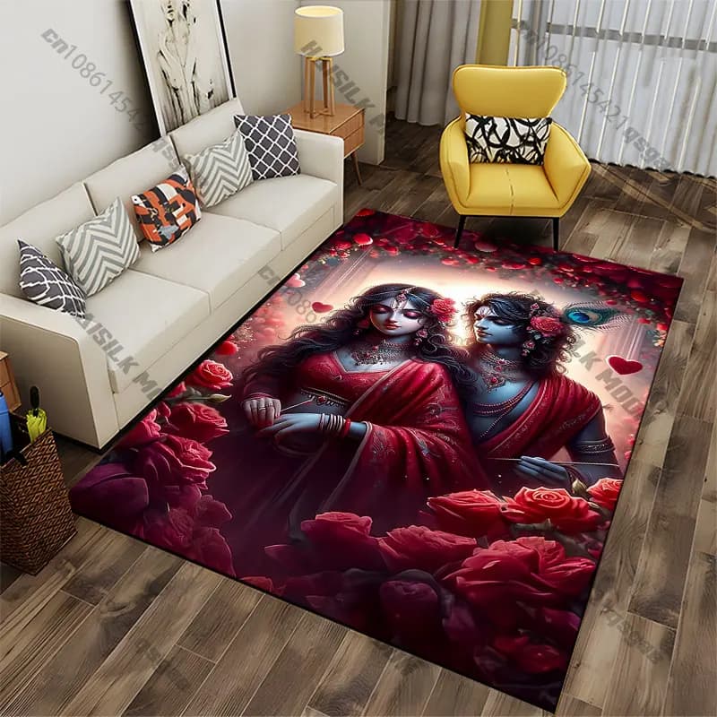 Romance beauty love divine connection carpet Yoga living room room decor children's crawling mat doormat area rug games mat
