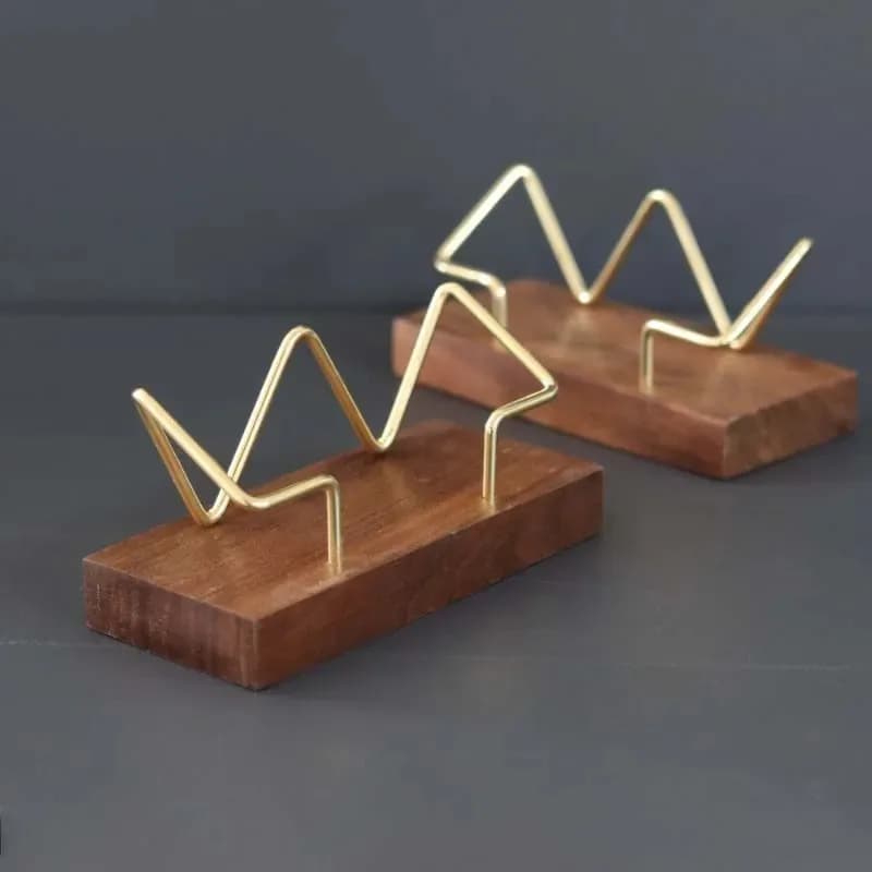 Business Card Box Wooden Business Card Holder Desk Office Decoration Card Holder Accessories For School Work Desk