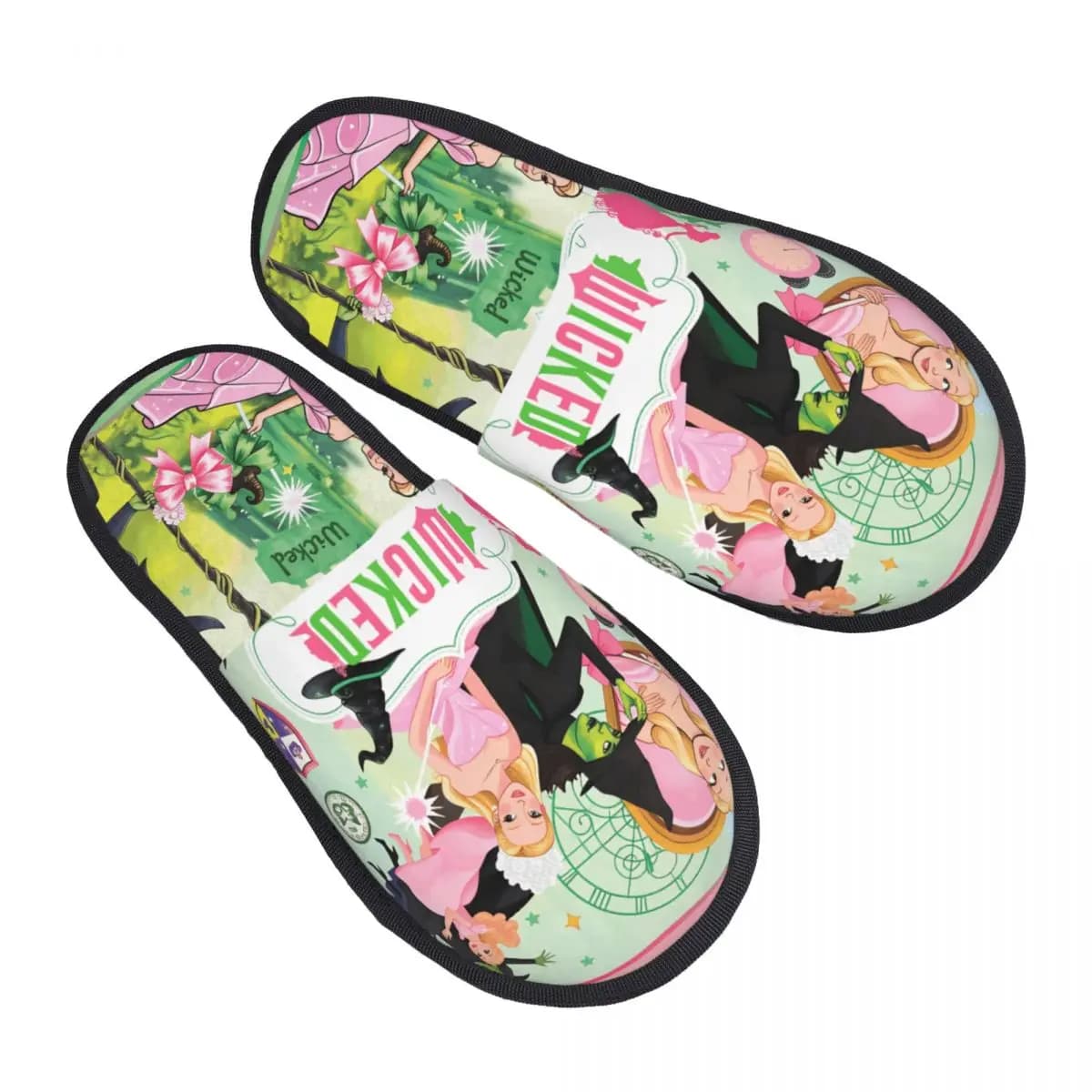 Winter Home Slippers for Good Accessories Fur Slippers for Home Slides Bedroom Strega Mago Fantasy Non-slip Slides