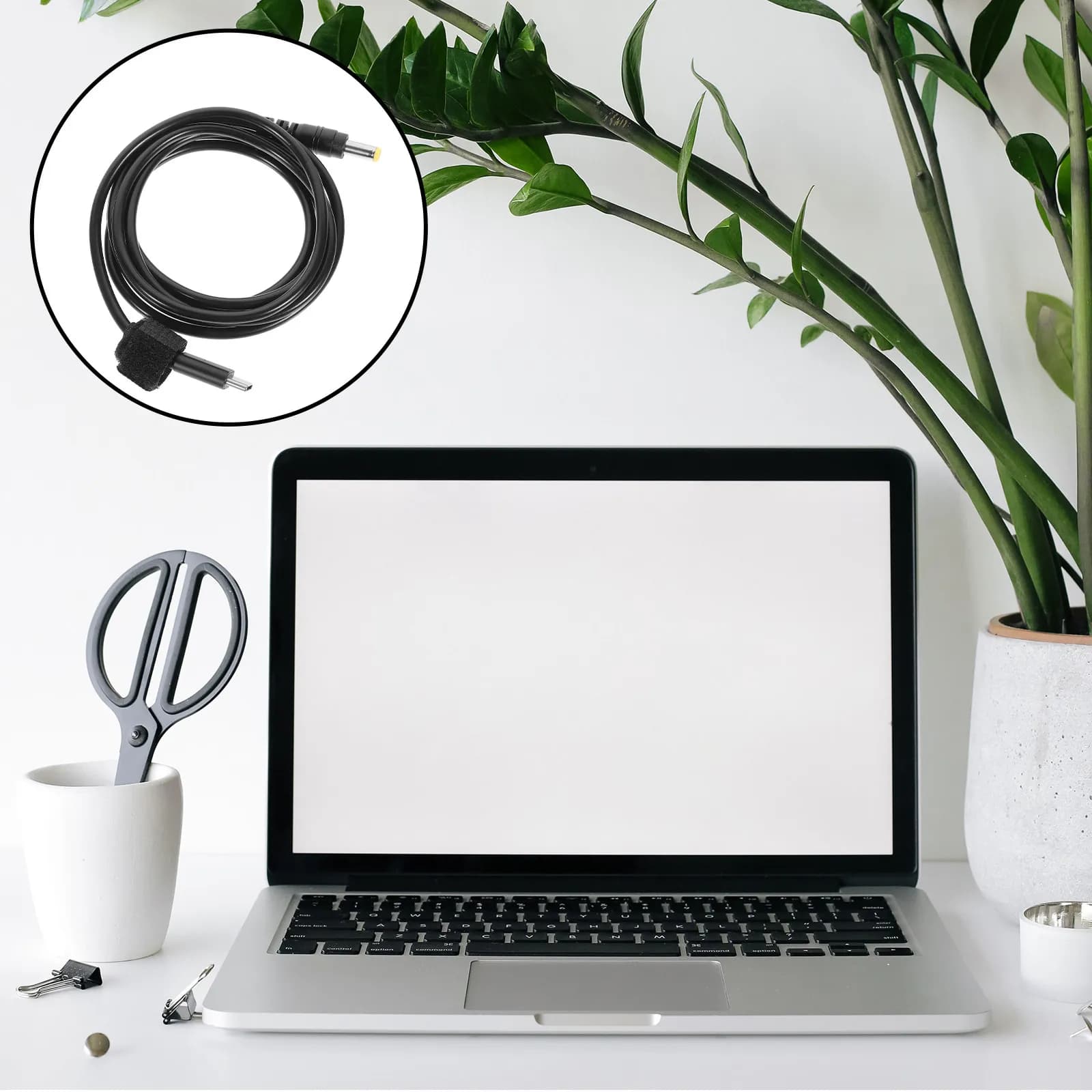 USB-C Converter Cable to DC 5.5x2.5mm, High Efficiency Charging Cable for DVR Power Adapter