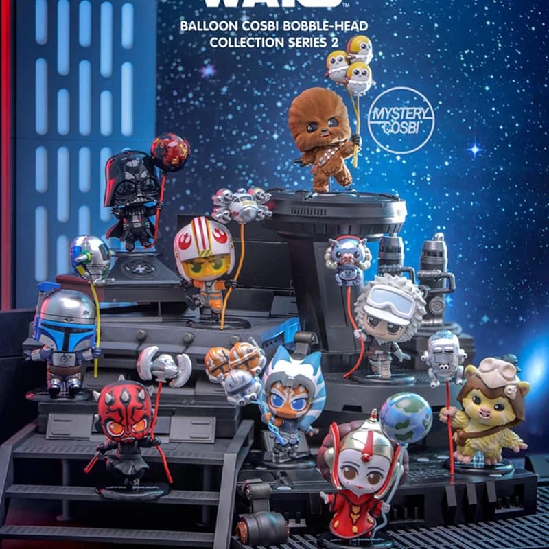 Genuine Hot Toys Star Wars Balloon Cosbi Series 2 Blind Box Luke Skywalker & X-Wing Balloon Anime Figure Mystery Box Model Gift