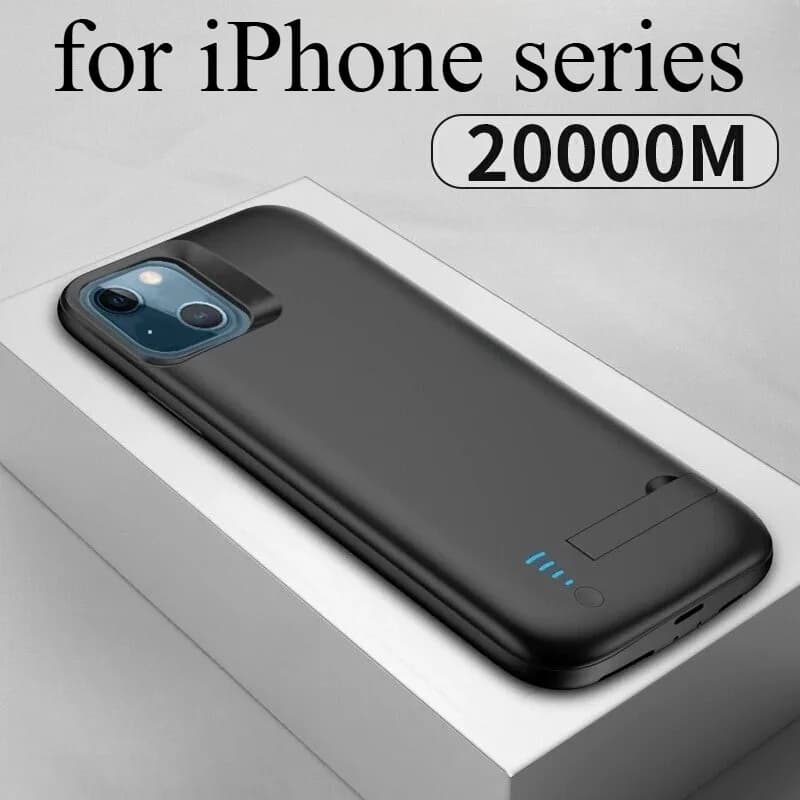 Power Bank da 20000mAh per iPhone 16 Pro Max/XR/15/14 Plus, Batteria Integrata Sottile con Ricarica Rapida