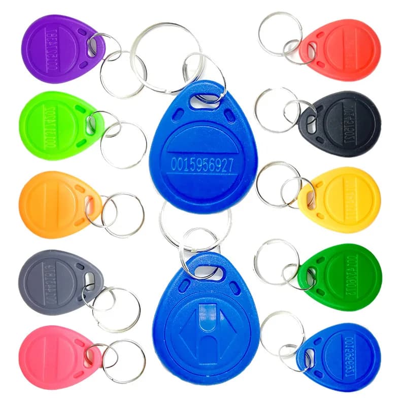 10/20pcs 125KHz di sola lettura RFID TK4100 EM4100 Portachiavi di prossimità Smart Secure Door Entry Access Control ID Portachiavi Token Key Tag