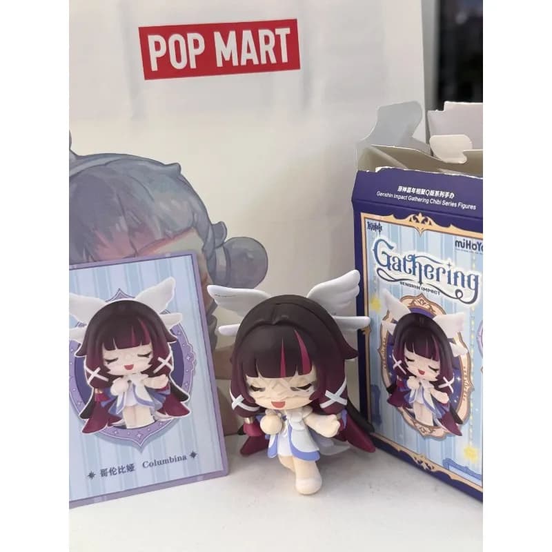 POP MART Genshin Imprct Q Versione Serie Figurine Cieco Scatola Modello di Bambola Anime Figura Scatole a Sorpresa Scatola Mistery Originale Popmart