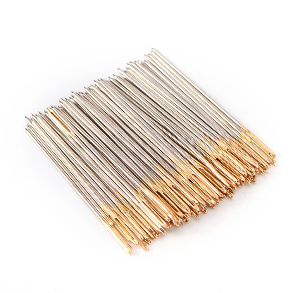 00 Pz/lotto Formato 24 Coda D'oro Tessuto Da Ricamo Aghi Per Punto Croce Per 11CT Punto Panno Kit Da Cucire