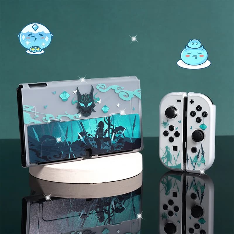 Custodia protettiva per giochi Anime per Nintendo Switch custodia rigida trasparente OLED per accessori per Console OLED Nintendo Switch