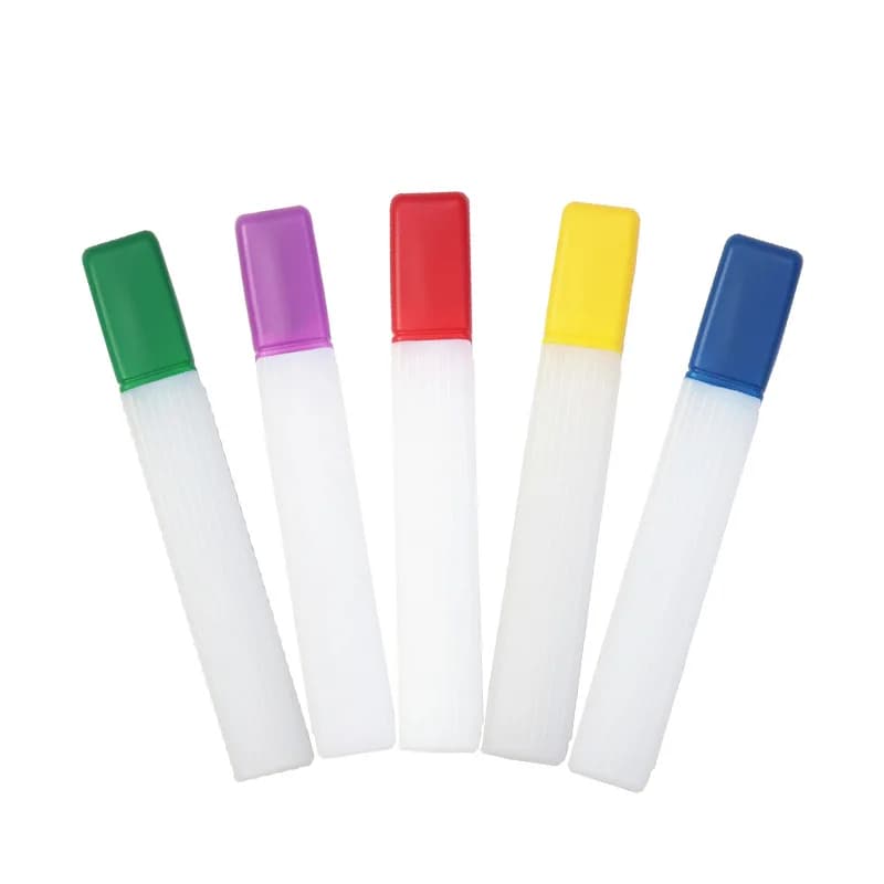 Scatola portaoggetti per maglieria in plastica trasparente scatole portaoggetti a 5 aghi cartucce per aghi da cucito contenitori in plastica