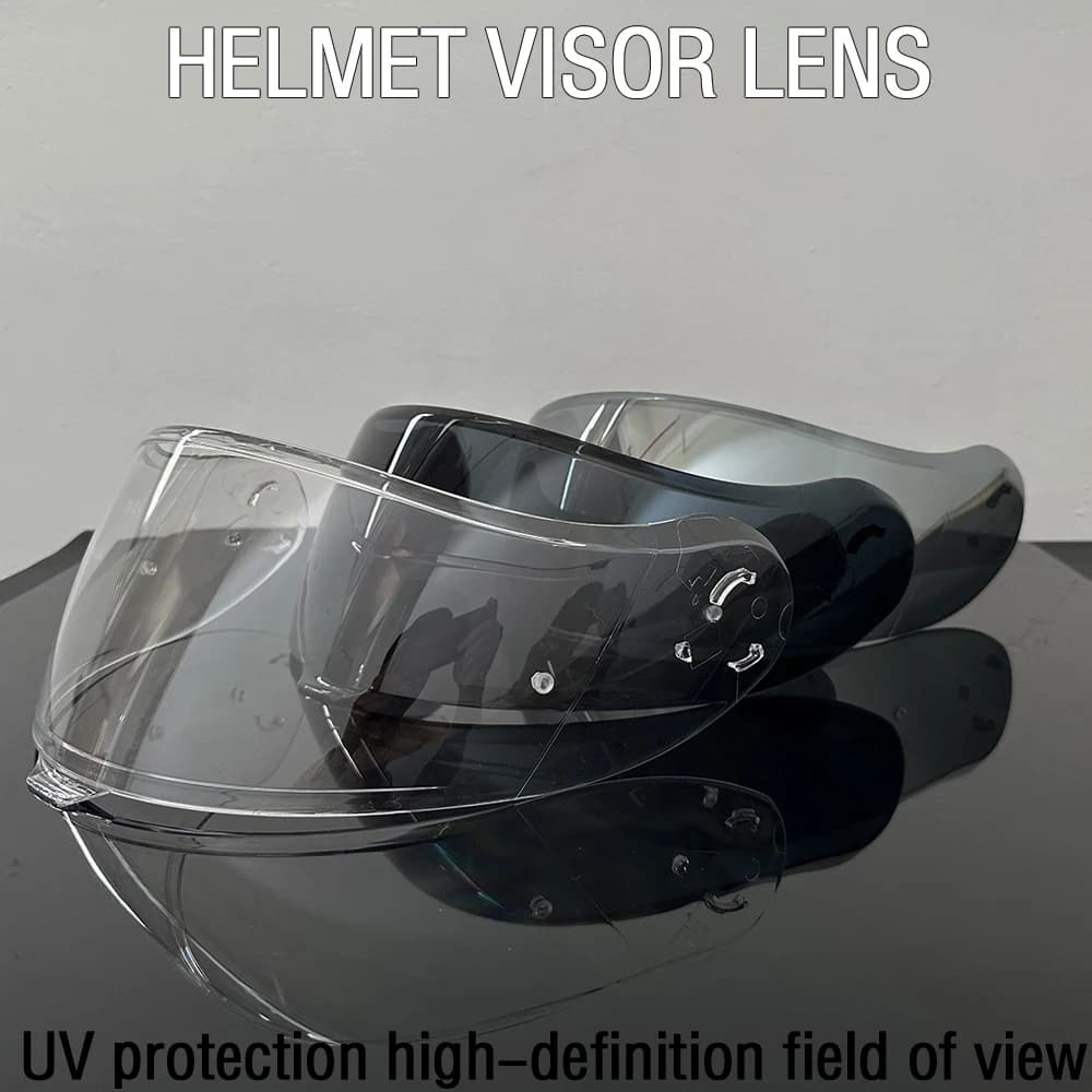 Per Shoei Neotec 3 Casco moto Anti-UV PC Neotec 3 Modello Smoke Dark Visiera di ricambio