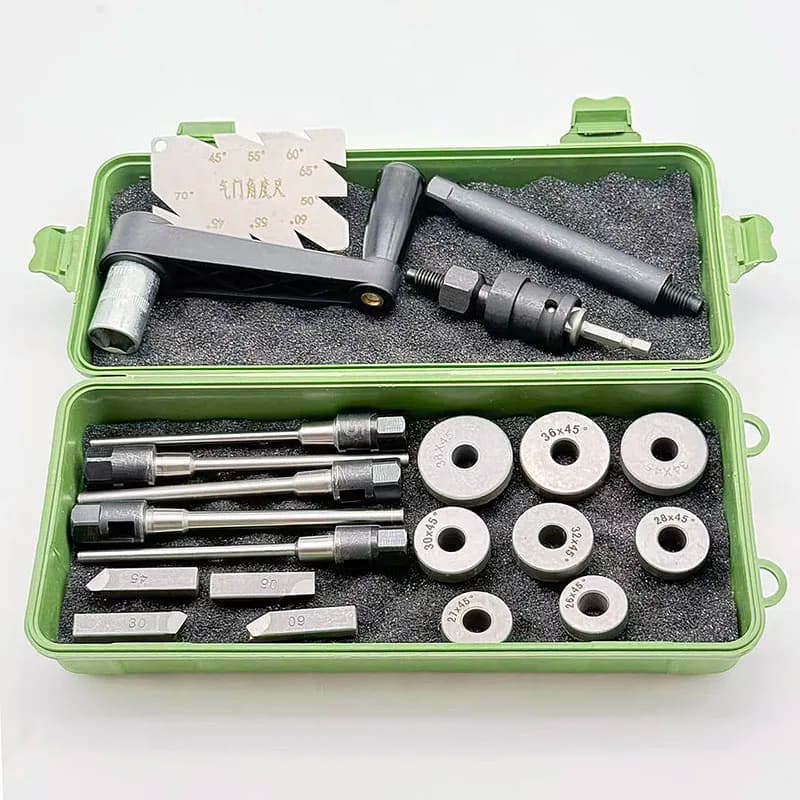 Adjustable Universal Valve Boring Tool, Diamond Grinding Wheel Set, Car Valve Maintenance Tool