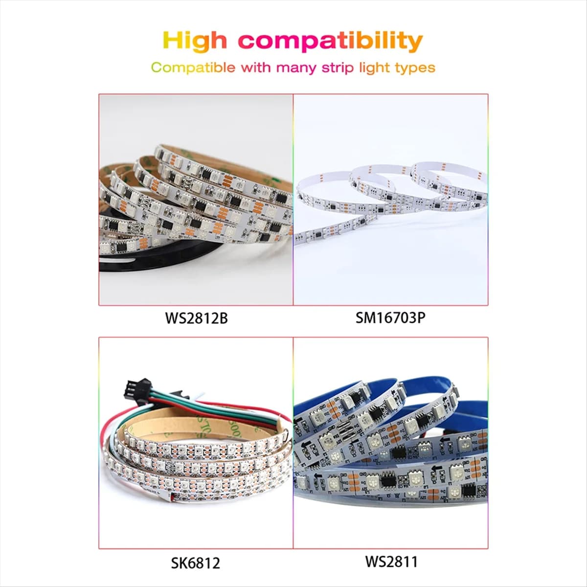 New GLEDOPTO ESP32 WLED LED Controller Smart Dimmer 800IC Segmented Color Function for RGBWS2811/2812B/2813 WIFI Strip Lights