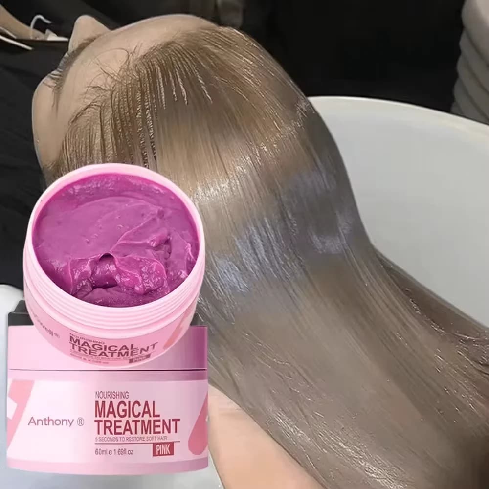 5 seconds magic keratin hair mask repair damage soft frizz smooth hair shiny treatment deep hair root care scalp care