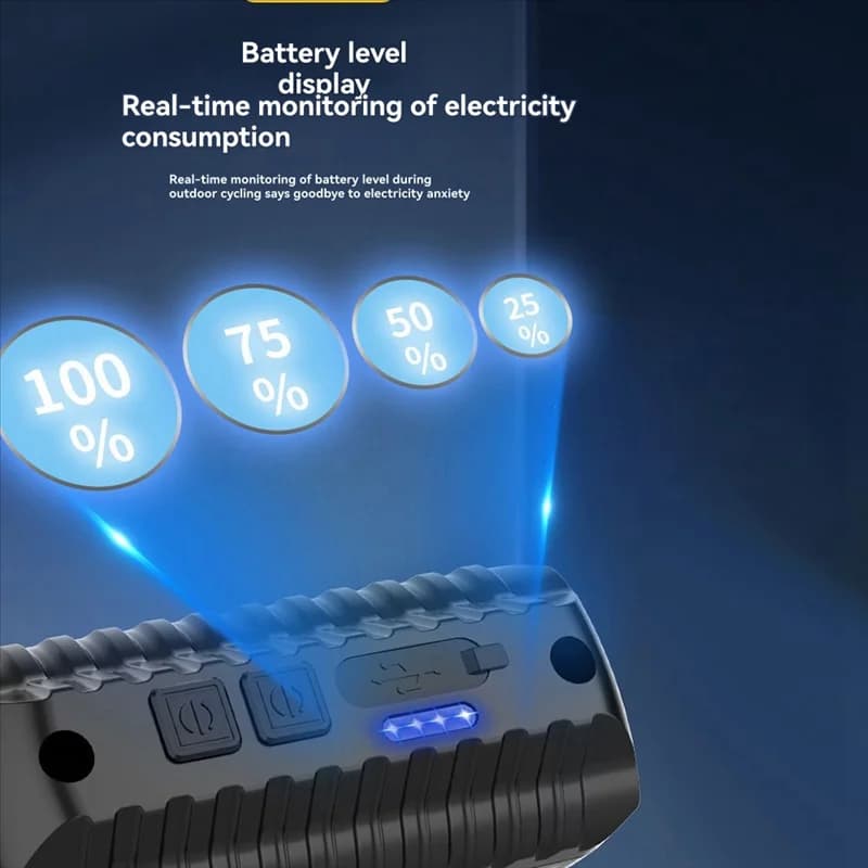 A51Q-Bike Faro Barra luminosa a LED ricaricabile universale per bicicletta da montagna/strada