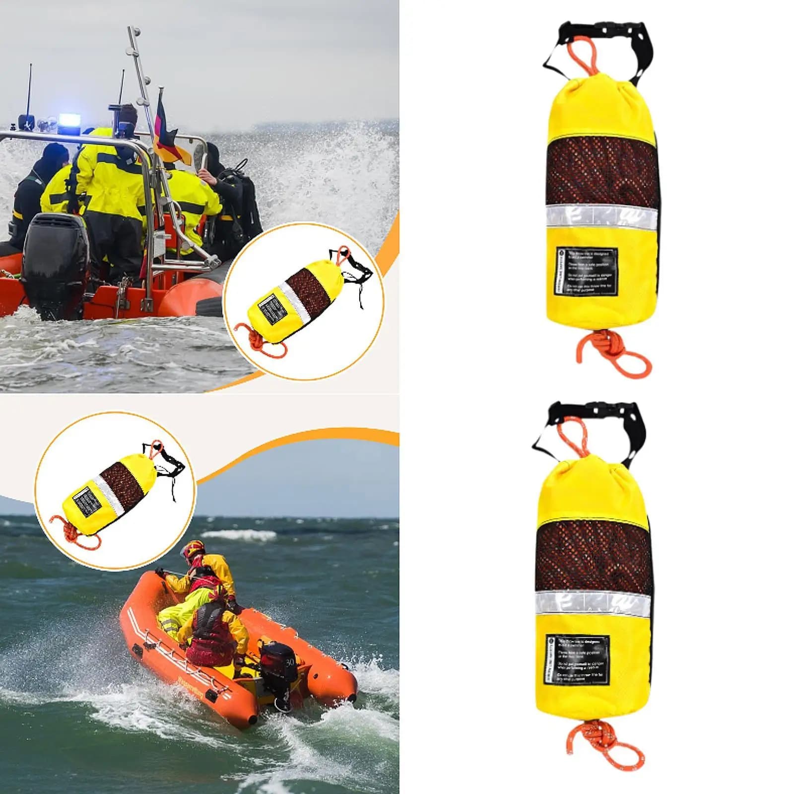Corda di emergenza salvavita Corda marina Corda galleggiante professionale per nuoto Rafting Kayak Yacht Vela Pesca sul ghiaccio