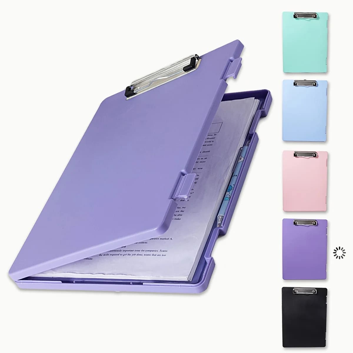 Cartella Portatile A4 con Clip per Infermieri, Scatola Portadocumenti in Plastica con Organizer e Scomparti