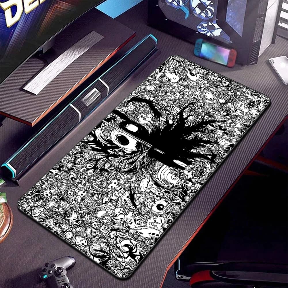 Tappetino per Mouse Anime in Gomma 30x80cm, Mousepad HD per Gamer, Tappetino per Tastiera Hollow Knight con Bordo Bloccato, Grande Tappetino da Scrivania per Computer e Ufficio