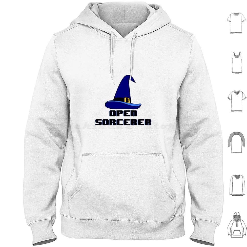 Felpe con cappuccio Open Sorcerer Manica lunga Open Source Open Sourcerer Sourcerer Open Sourcerer Sviluppatore Laptop Coder