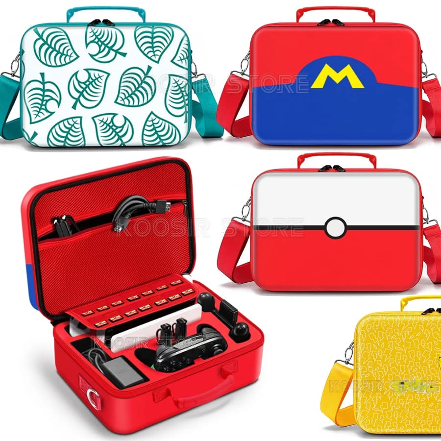 Per Nintendo Switch Accessori OLED Custodia da trasporto Switcholed Guscio rigido Scatola di carte da gioco Borsa a tema Animal Crossing per Nintendo Switch