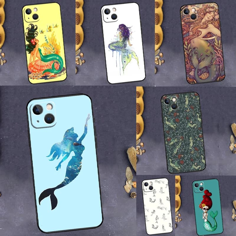 Mermaids in Watercolor Case For Realme GT8 GT7 Pro 11 12 13 14 15 16 Pro Plus C65 C67 C63 C61 C55 C53 C35 C71 C75