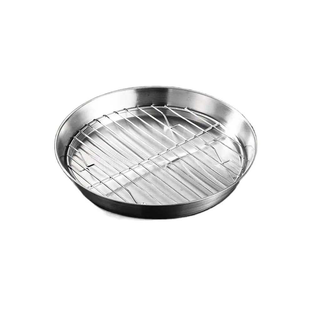 Set of 2 Stainless Steel 304 Non-stick Grills for Air Fryer, Heat Resistant, for Steaming and Cooling