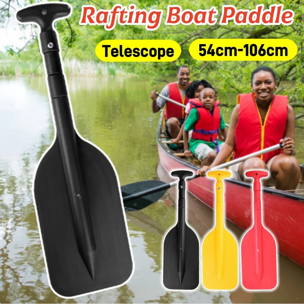 Pagaia Telescopica Portatile Pieghevole Regolabile in Lega di Alluminio, Accessori di Sicurezza per Barche, Pagaia per Kayak per Adulti e Bambini