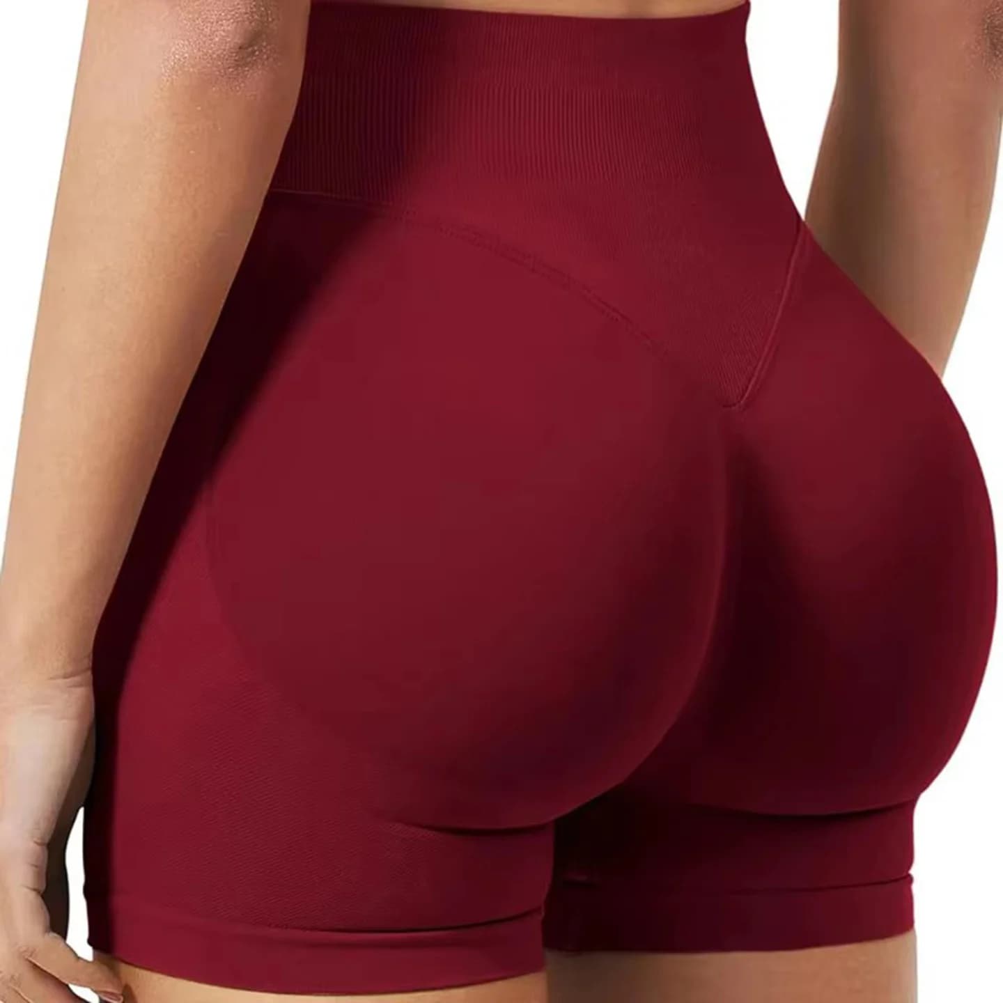 CZGUKE Women's seamless sports shorts for cycling and fitness, high waist design, perfect for modeling buttocks, ideal for gym and yoga