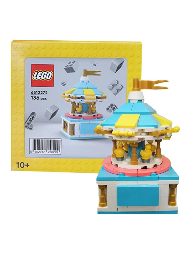 LEGO 6512272 Happy Yellow Duck Carousel maschio e femmina Puzzle Building Blocks regalo giocattolo