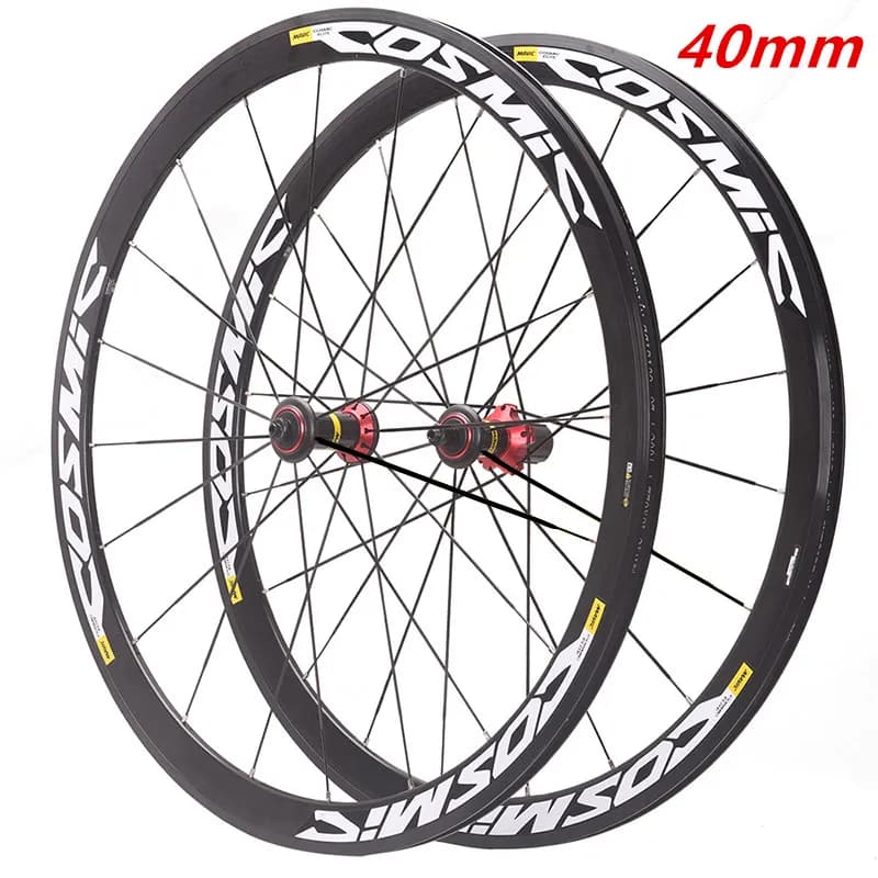 Set di ruote per bici da strada ad alta resistenza 700C Telaio per freno a disco V/C Altezza 30 40 50 mm ruota per bici con freno a cerchio cosmico