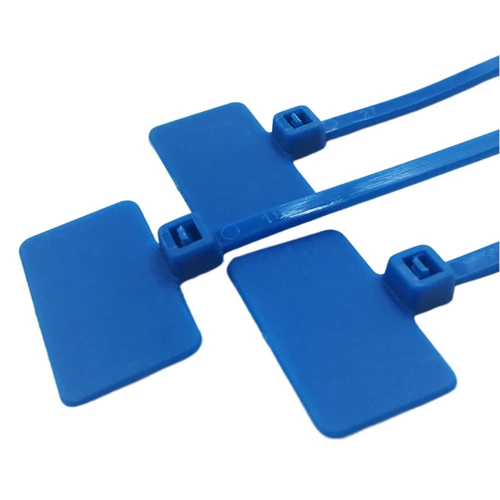 100 pz Marcatori per cavi Fascette autobloccanti 3*100mm 4*150mm Fascette con cerniera 4*200mm Fascette per cavi in plastica Identificazione dell'etichetta