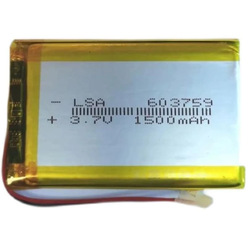 Batteria ai Polimeri di Litio 3.7V 603759 per Videocitofono Dashcam GPS Batteria di Ricarica 1500mAh