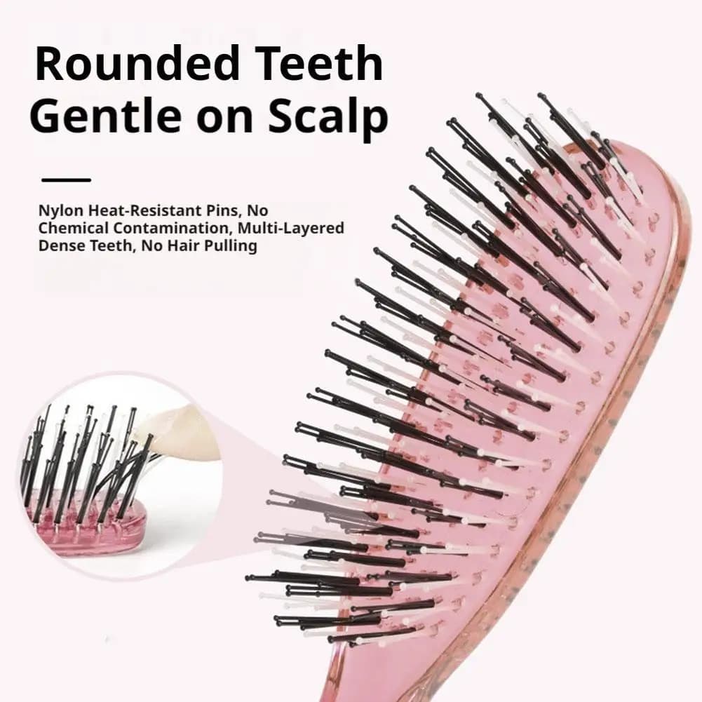 Premium Hair Massager Scalp Brush, Shampoo Brush Wet Plastic Detangling Hair Cleaning Comb For Enhanced Hair Care