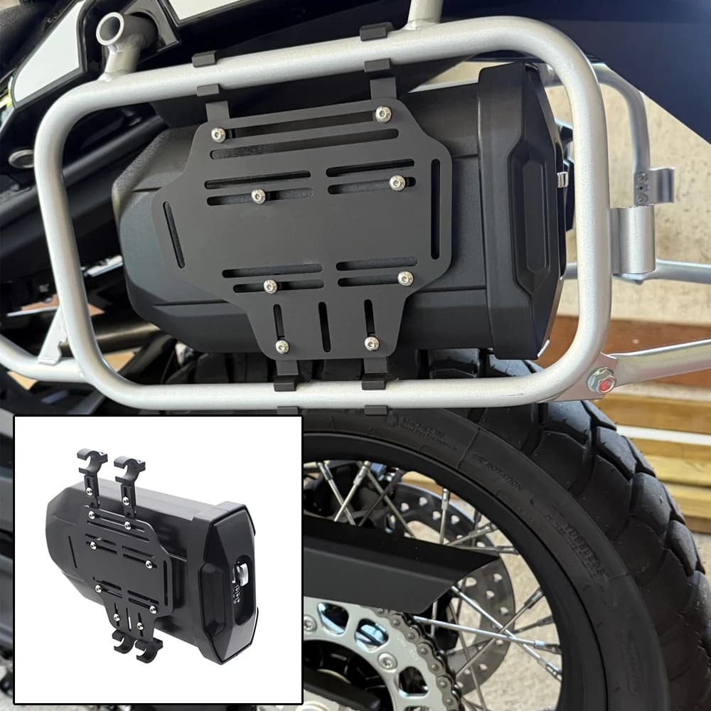 Per QJMOTO SRT 800 900 SX SRT800SX SRT900SX Cassetta degli attrezzi laterale per moto Cassetta degli attrezzi laterale decorativa impermeabile Kit di pronto soccorso/arresto