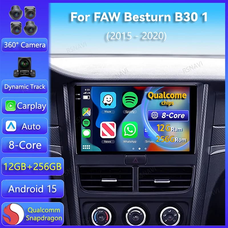 Android 15 Carplay Auto Per FAW Besturn B30 1 2015 2016 - 2020 Autoradio DSP Navigazione WIFI + 4G GPS Stereo 2Din Lettore Video DVD