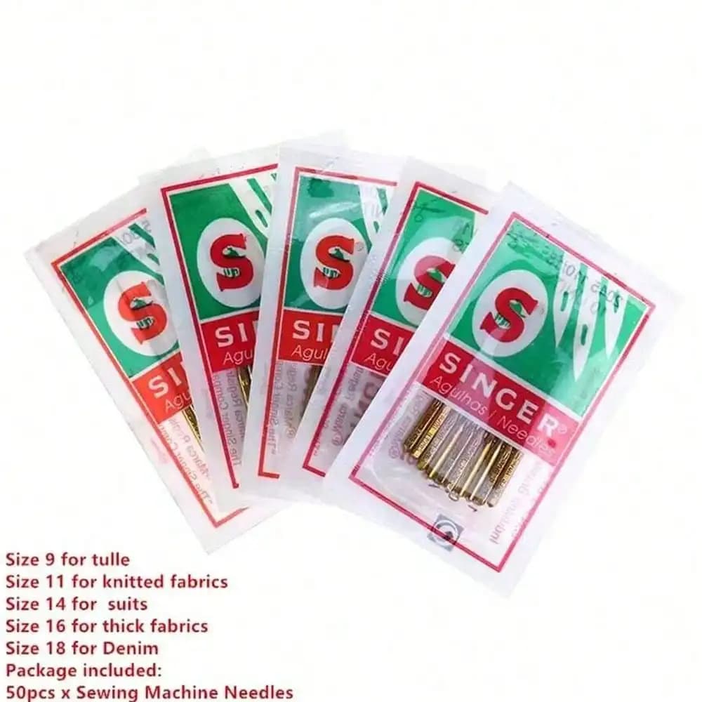 10/50pcs Singer Needles Sewing Needle Domestic Household Sewing Machine Needles HAX1 9#11#14#16#18# Punch Needle
