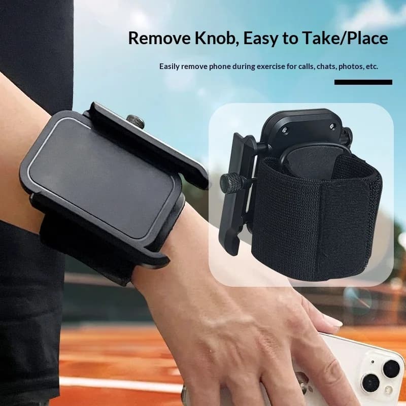Cinturino universale unisex per telefono da polso per guida, corsa, sport – Fascia da polso a mani libere con borsa da polso regolabile