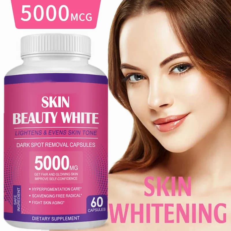 Antioxidant lightening capsules to 5,000mg glutathione, remove wrinkle spots, Anti-aging, quick whitening for skin care