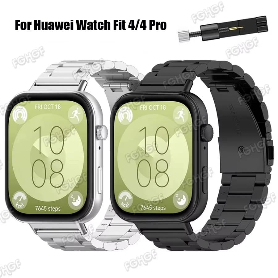 Cinturino in acciaio inossidabile per Huawei Watch Fit 4 Pro Smart Watch Band Bracciale di ricambio in metallo per cinturino Huawei Fit 3 Correa