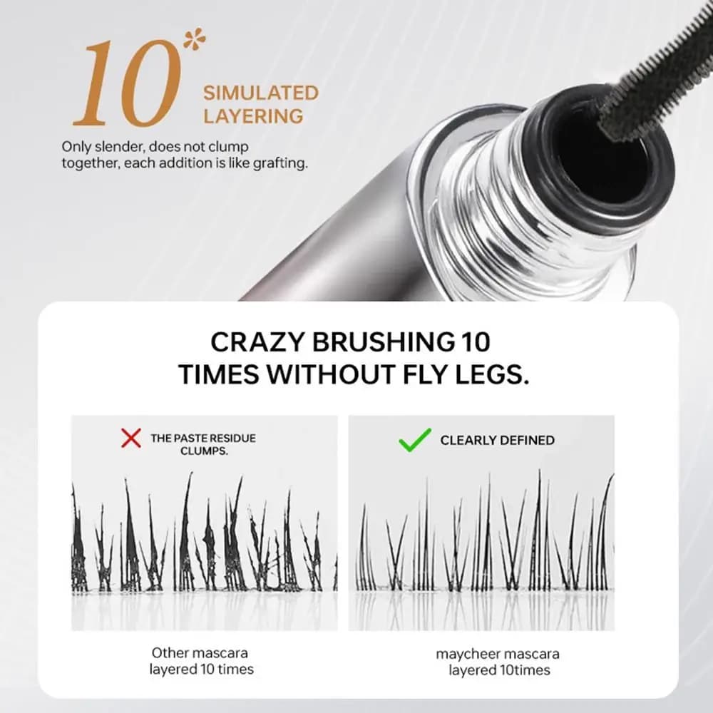 Long-lasting waterproof curling mascara Long-lasting Fiber Filling Mascara easy removal