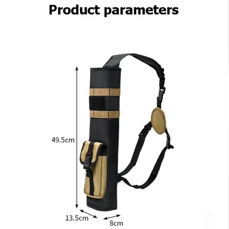Adjustable Archery Arrow Quiver Backpack Bag Holder For Target Crossbow Compound Recurve Bow Practice