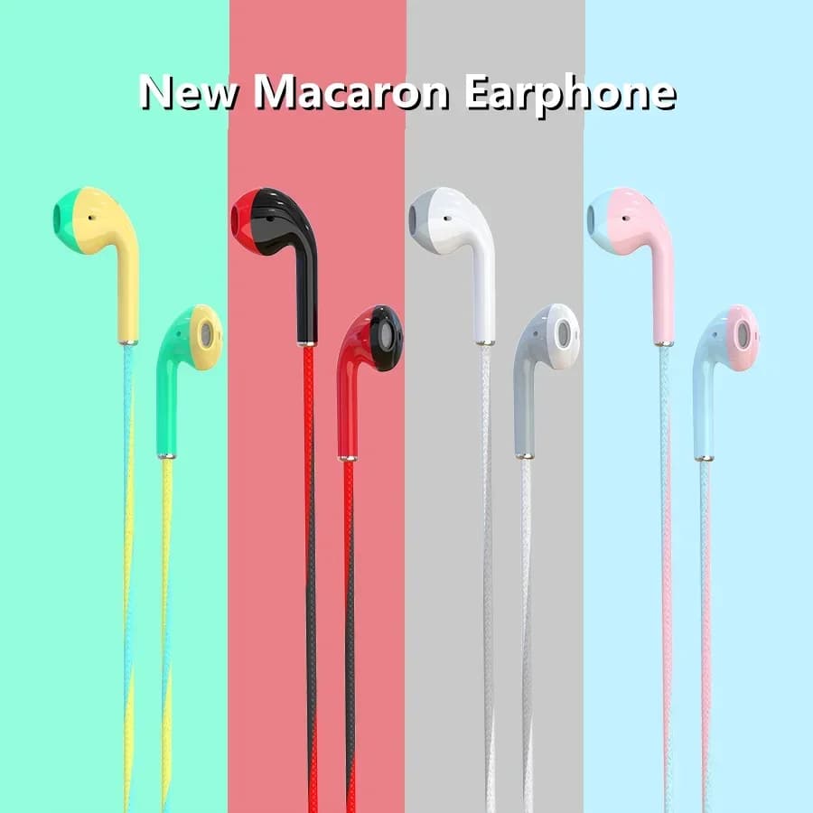 Cuffie cablate da 3,5 mm Auricolari per bassi pesanti Auricolari stereo Musica Sport Cuffie da gioco con microfono per Xiaomi IPhone Huawei Samsung