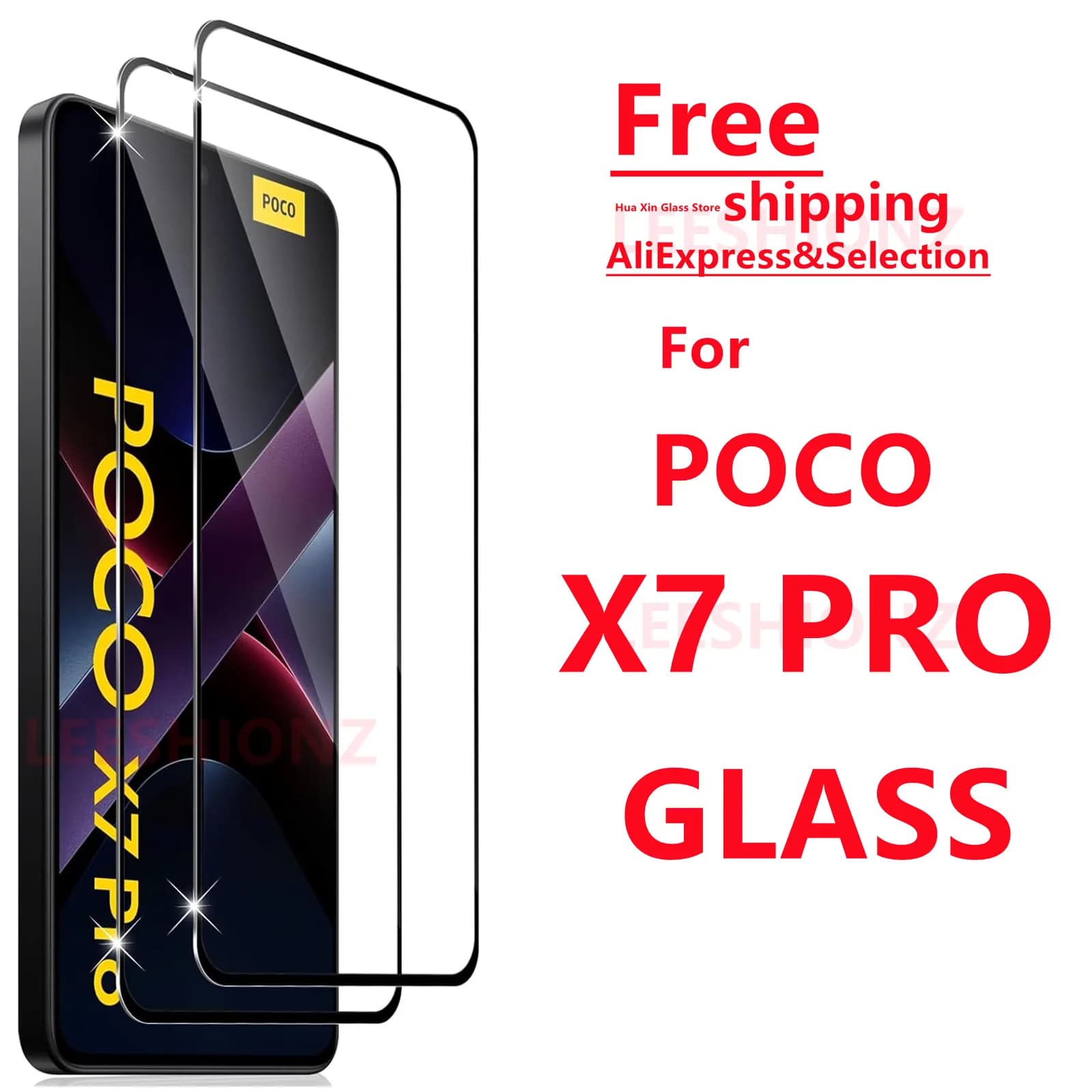 1/4Pcs Tempered Glass Screen Protector for Poco X7Pro - Smartphone Protection Suitable for Poco X7Pro Series