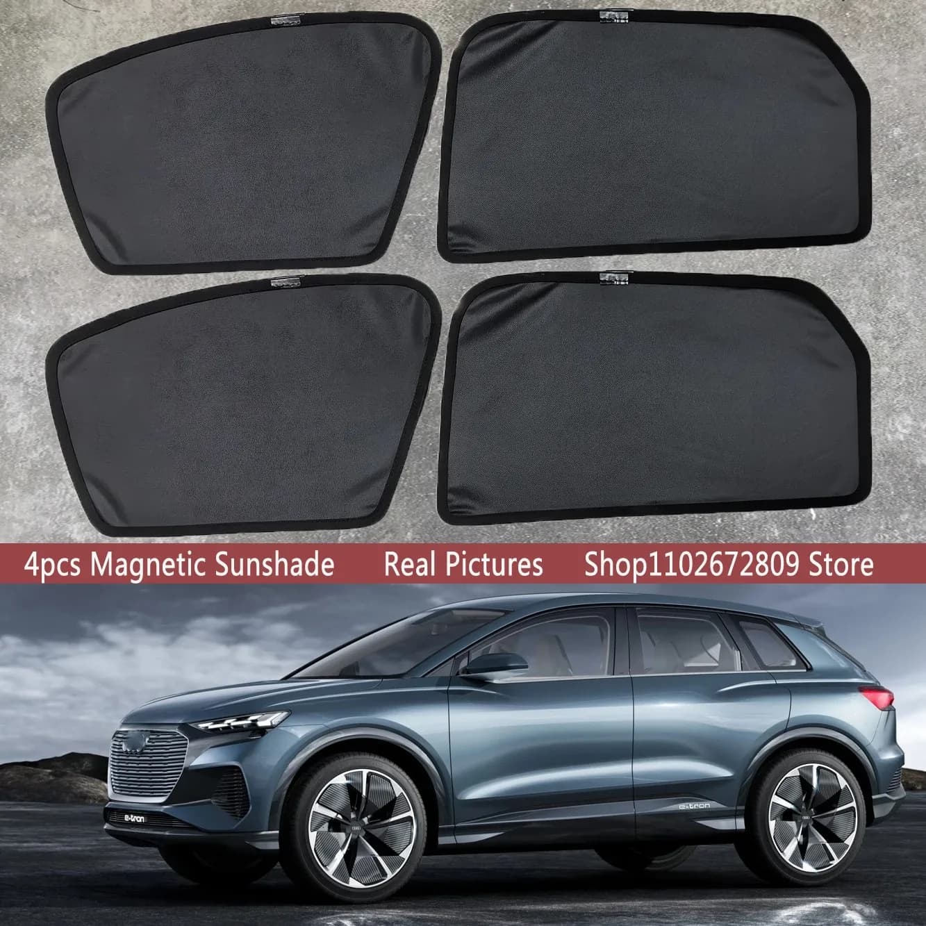 Parasole Magnetico per Auto, Tenda Parasole per Parabrezza, Accessori per Audi Q4 E-Tron Etron 2022 2023 2024 2025 2026