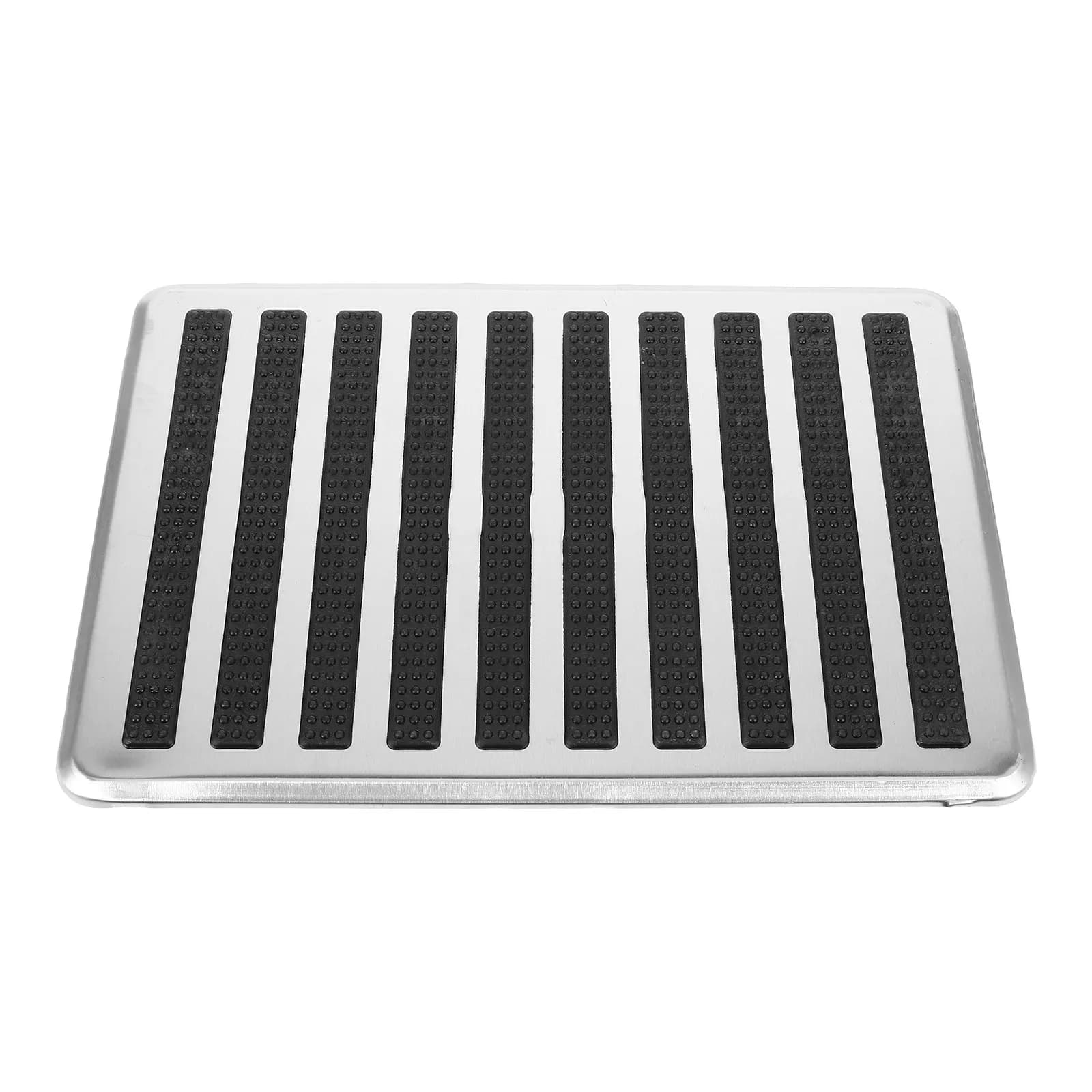 Pedaliera per Auto in PVC e Acciaio Inossidabile, Antiscivolo, per Freno, Frizione e Acceleratore, Accessorio di Sicurezza per Veicoli