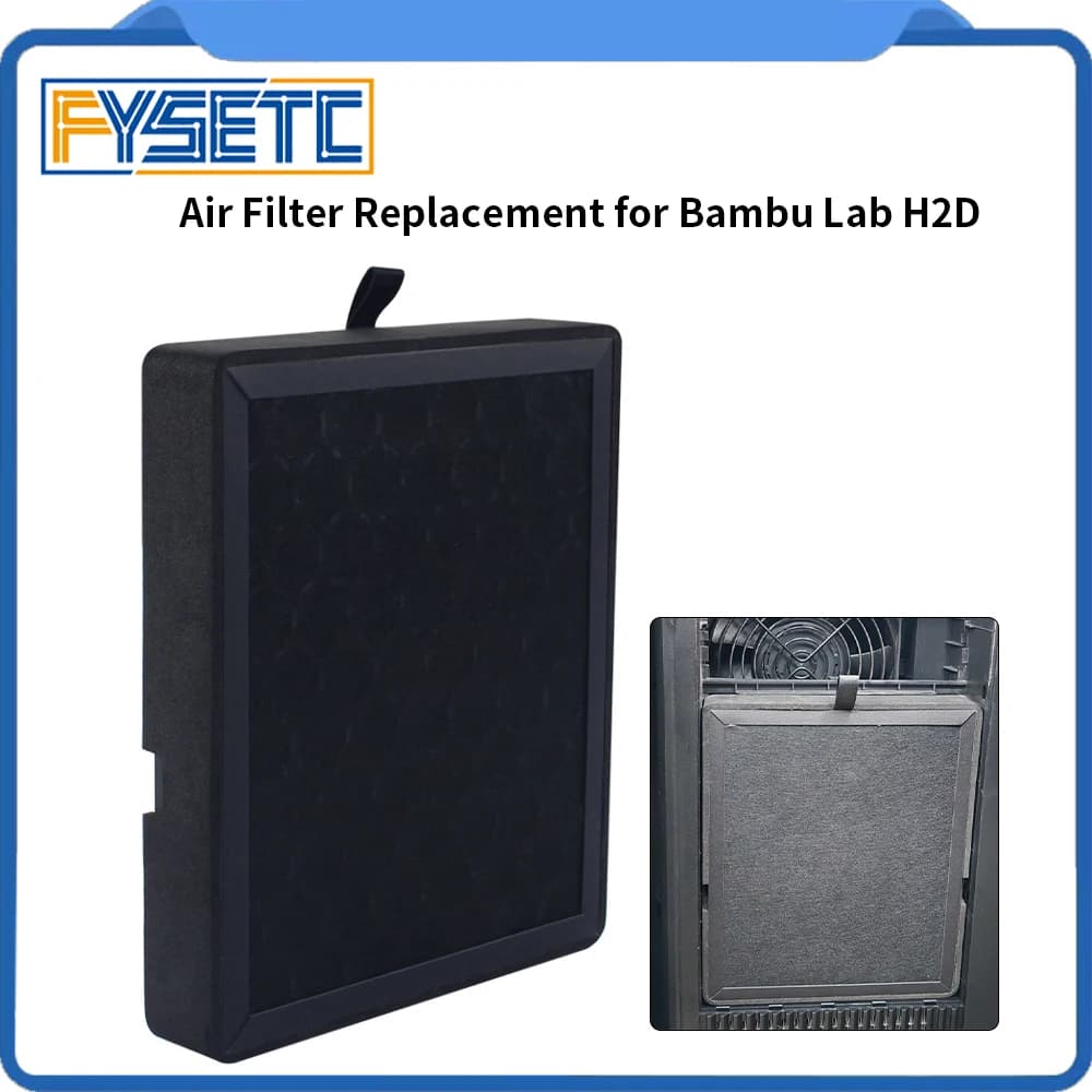 Per Bambu H2D HEPA Filtro Aria a Carbone Attivo Filtraggio 3D Stampa Odori Parti di Ricambio per Bambu H2D Stampante 3D