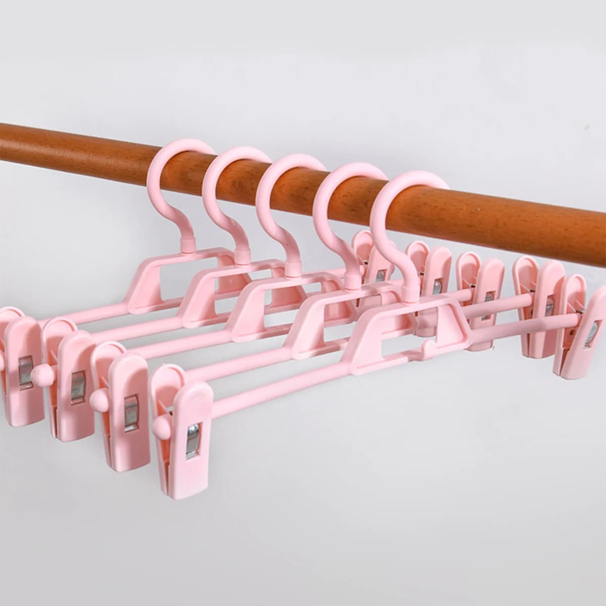 5 pieces multifunction hangers strong hangers clothes stand for trousers skirt trousers hangers anti slip drying clothes
