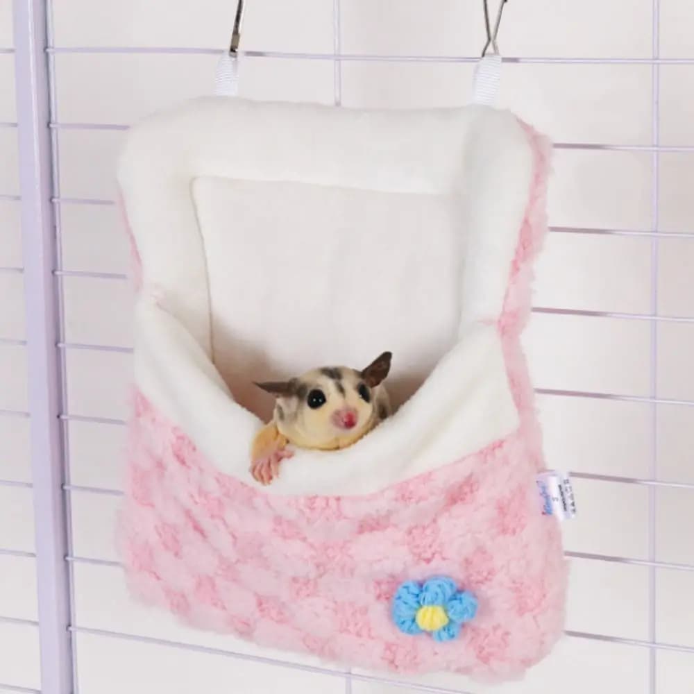 Hamster hamster cages Hot hammock in hamster plush Addens Velvet Swing for pets Flower 3D Comfortable sleeping bag for winter hamsters