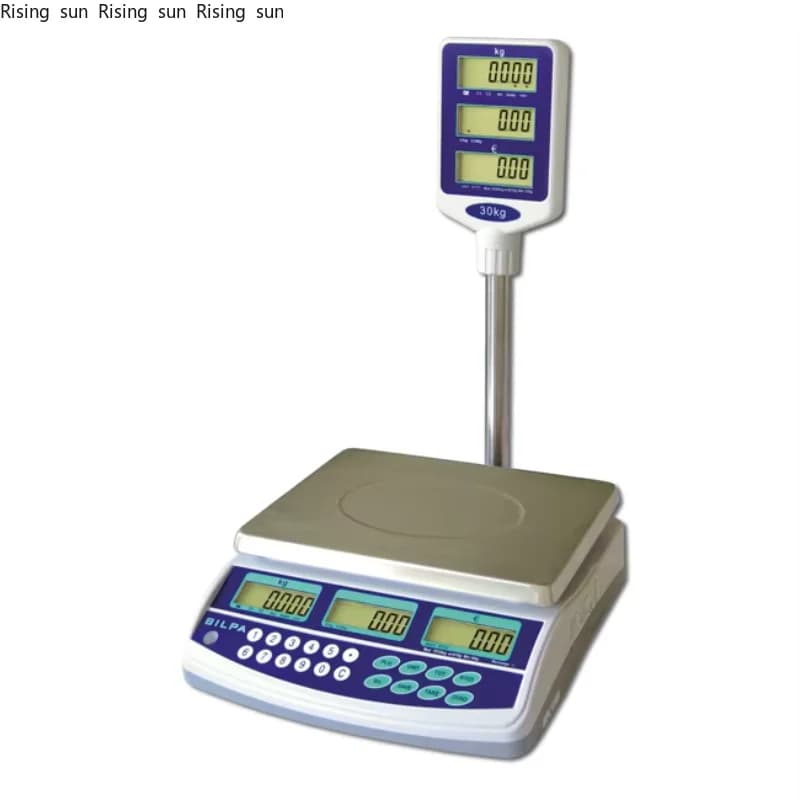 Approved balance for weight/price/ amount with stainless steel load plate
