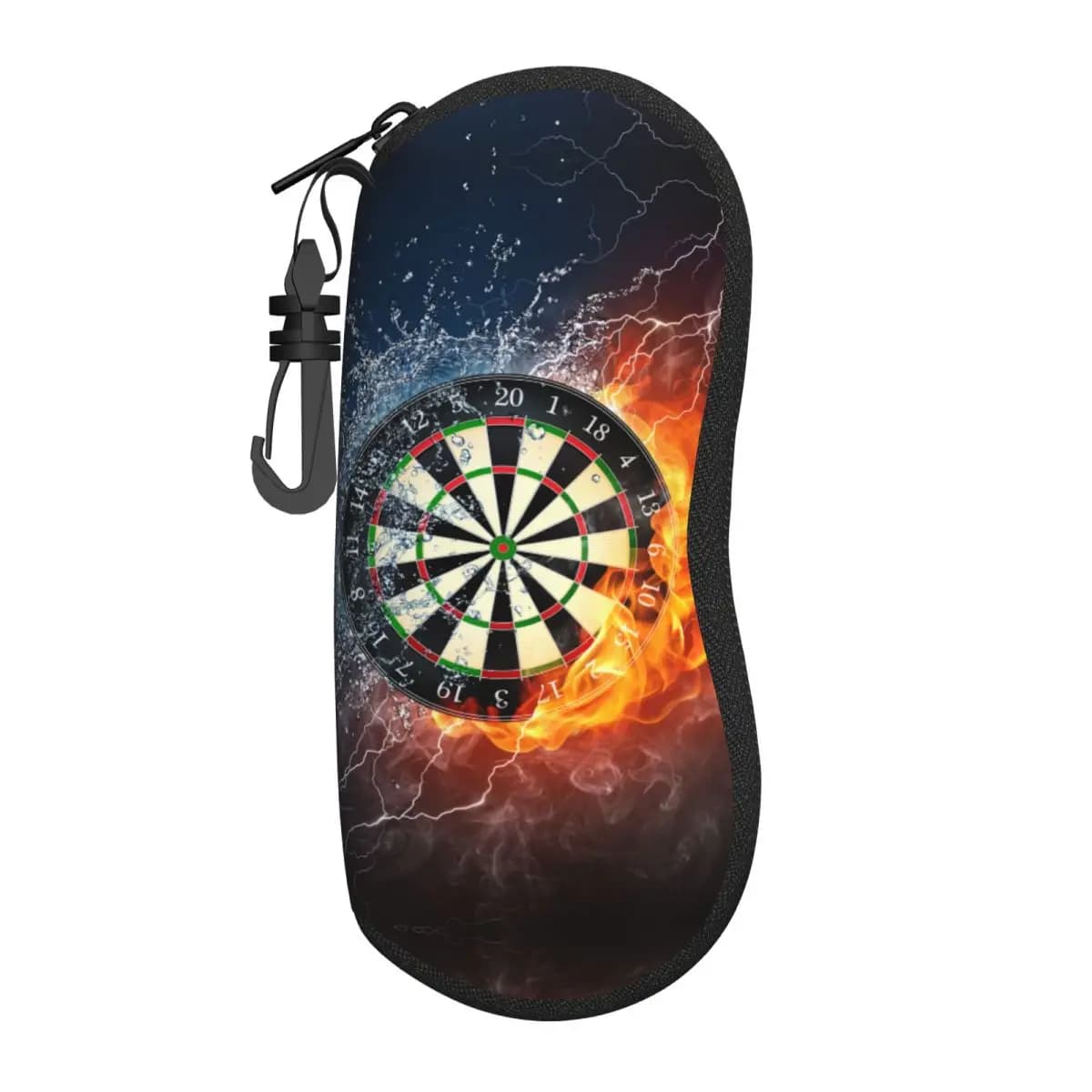 Custodia per occhiali personalizzata per freccette Custodia per occhiali da viaggio unisex Freccia Tiro con l'arco Bersaglio per freccette Custodia per occhiali Scatola protettiva per occhiali da sole